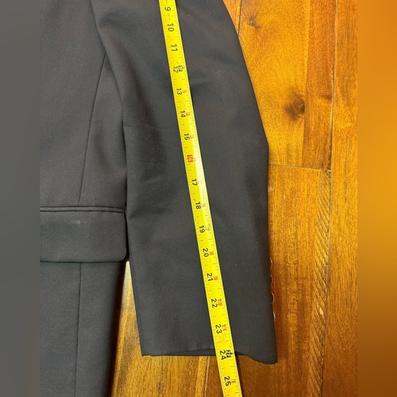 Burberry London Navy Kensington Blazer Sport Coat 2 Button Gold 40R Medium - Picture 5 of 9